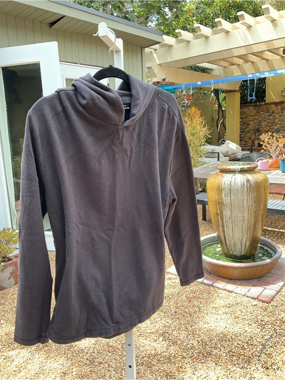 Men's Crewneck Hoodie Sweater in Black